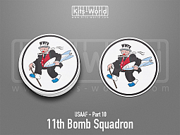 Kitsworld SAV Sticker - USAAF - 11th Bomb Squadron 
